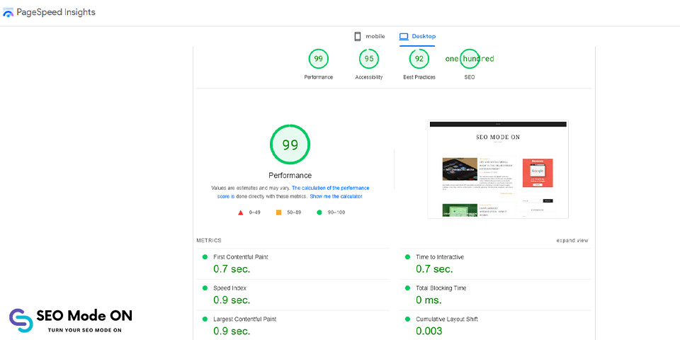 page speed optimization