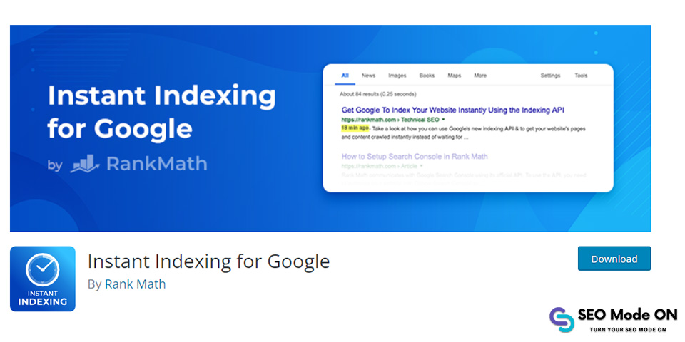 instant indexing for google