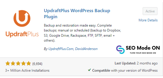updraft wordpress plugin